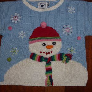 Hartstrings Snowman sweater size 7/8